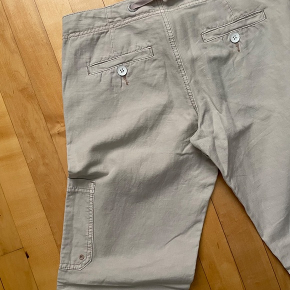 like new Hei Hei from Anthropologie light purple/gray cotton/linen blend pants 4 - Picture 5 of 6